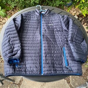 2XL Men’s Blue Eddie Bauer Ultralight Down Puffer Jacket